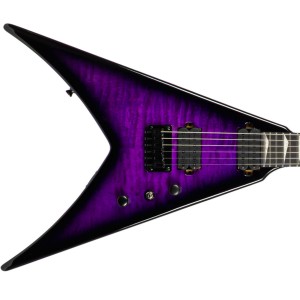 Spira Guitars V-500 TPP E Roasted Maple Hardtail HH - Transparent Purple